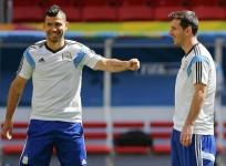 Sergio Aguero Lionel Messi Argentina