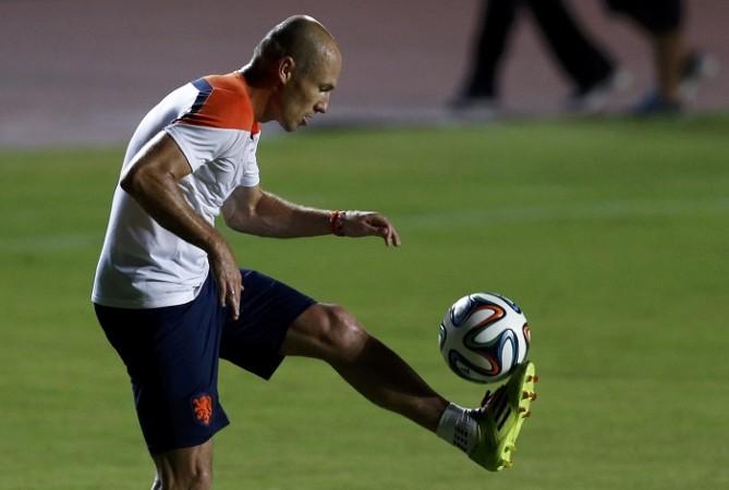 The spotlight will be firmly placed on Arjen Robben when Netherlands take on Costa Rica in their FIFA World Cup 2014 quarterfinal Arjen Robben Netherlands