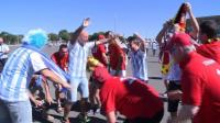 argentina-and-belgium-fans-in-good-spirit-ahead-of-quarter-final