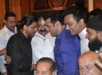 Shah Rukh and Salman Khan with Baba Siddiqui
