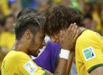 Neymar David Luiz Brazil