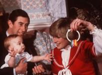 Prince William seen playing with Diana and Prince Charles