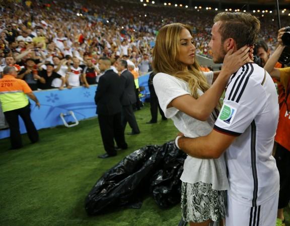 Mario Gotze and Ann-Kathrin Brommel