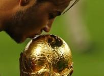 Mario Gotze Germany World Cup trophy