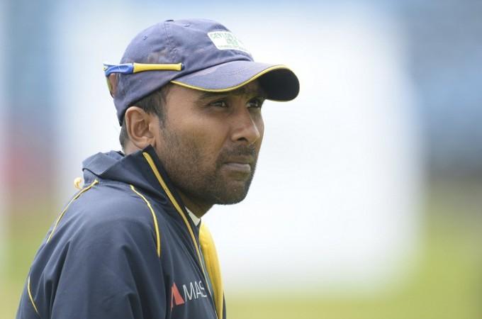 Sri Lanka's Mahela Jayawardene looks on during a training session. Mahela Jayawardene