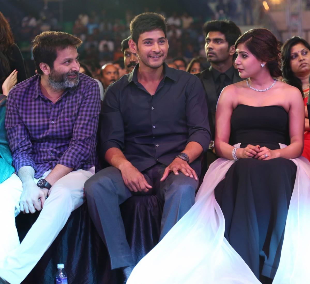 Trivikram Srinivas, Mahesh Babu and Samantha Trivikram Srinivas, Mahesh Babu and Samantha