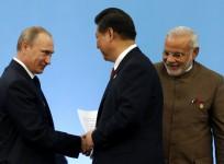 India, Russia and China at BRICS Summit