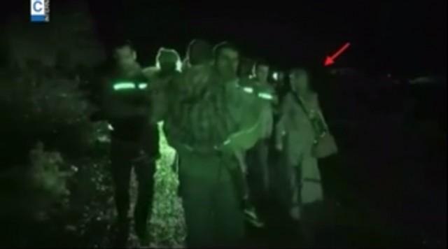 Al Baghdadi's wife and children during the prisoner exchange Al Baghdadi's wife and children during the prisoner exchange