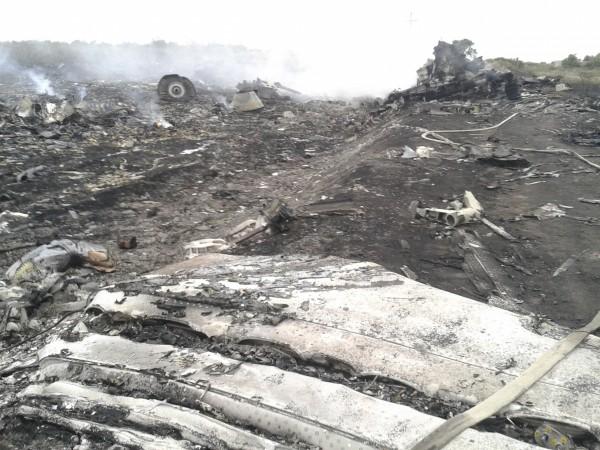 A general view shows the site of a Malaysia Airlines Boeing 777 plane crash in the settlement of Grabovo in the Donetsk region Malaysia Airlines Boeing 777
