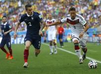 Mathieu Debuchy France Mesut Ozil Germany