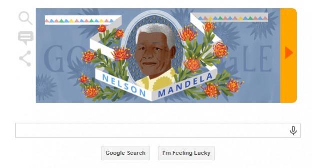 Google's new doodle in memory of Mandela. Mandela Doodle