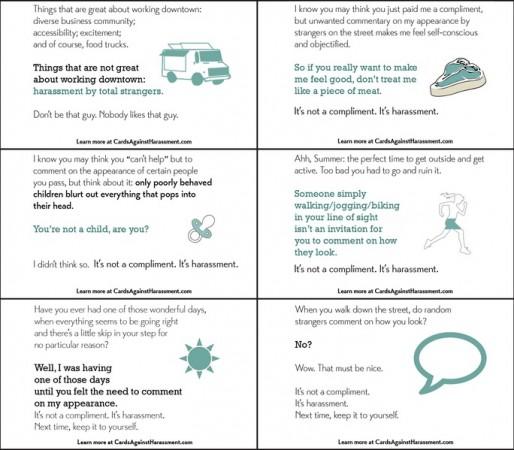 Cards against Harassment Card against Harassment