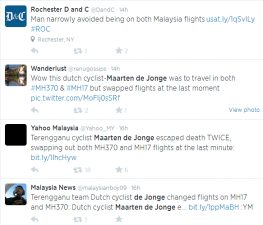 Tweets on De Jong's unfortunate fate