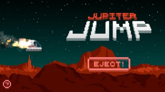 Players have to jump and dodge the mines in Jupiter Jump. 10 Gaming Apps