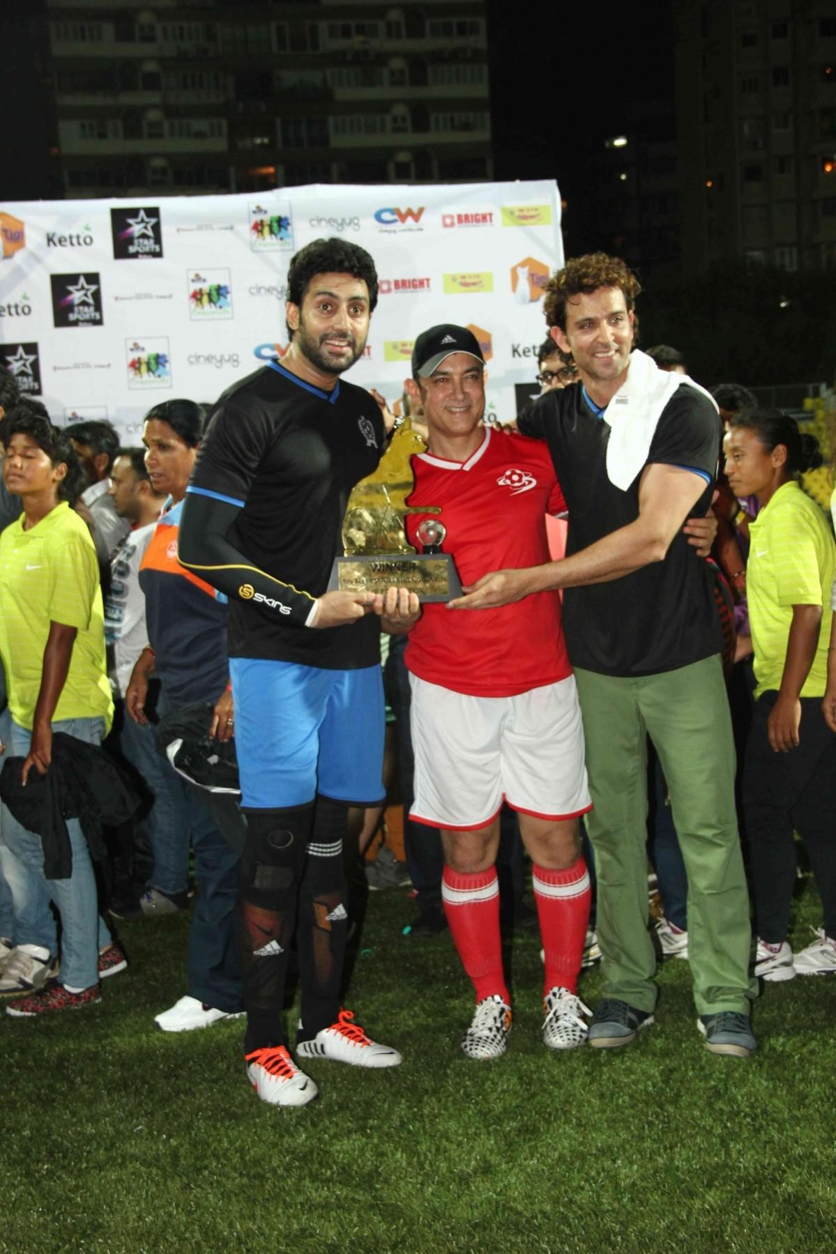 Celebrity Football Match: Salman, Aamir, Hrithik, Abhishek Spotted