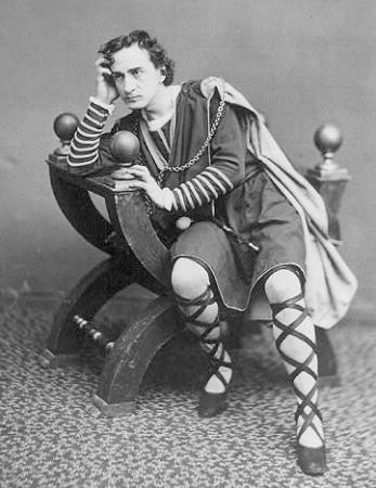 American actor Edwin Booth as Hamlet Hamlet