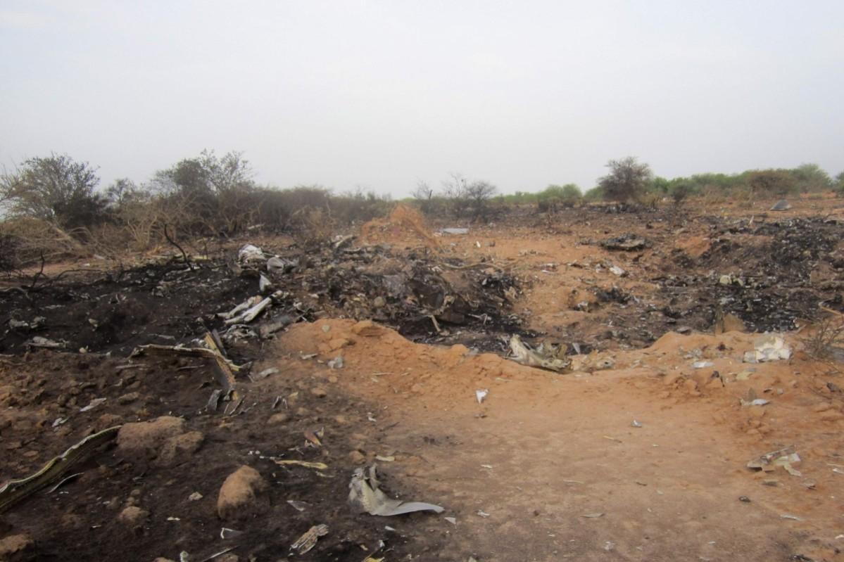 Debris of Air Algerie At Crash Site in Mali Air Algerie Crash