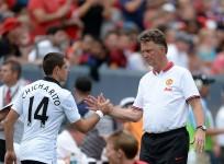 Louis Van Gaal Javier Hernandez Manchester United