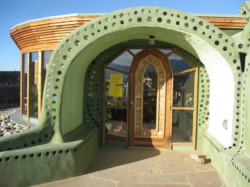 Earthship vaulted entrance Earthship