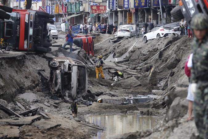 At least 24 people were killed and some 271 others injured as powerful underground gas explosions rocked Taiwan's Kaohsiung city. At least 24 people were killed and some 271 others injured as powerful underground gas explosions rocked Taiwan's Kaohsiung city.