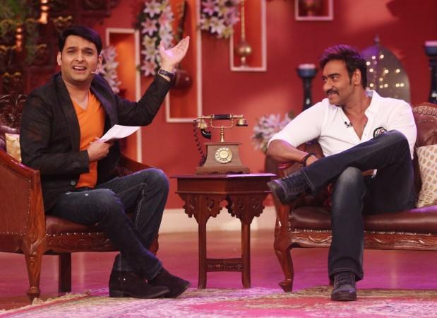 Kapil Sharma and Ajay Devgn on Comedy Nights With Kapil Kapil Sharma and Ajay Devgn on Comedy Nights With Kapil
