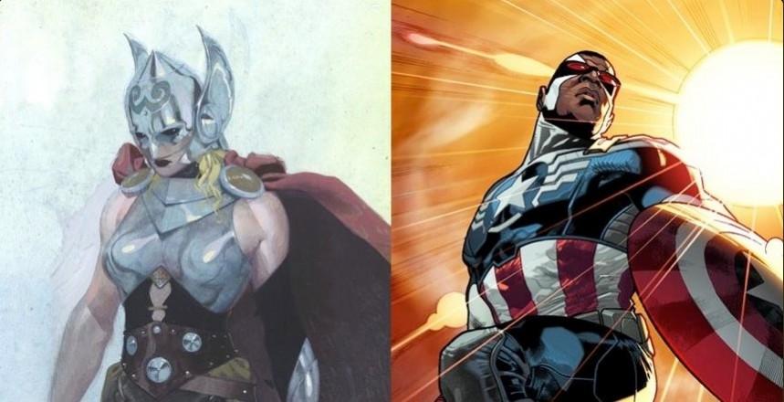 Female Thor Black captain America Female Thor Black captain America