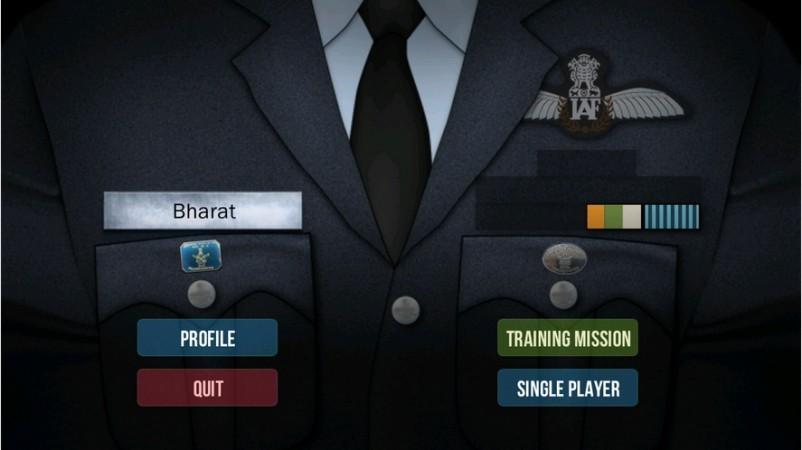 The game's home screen player