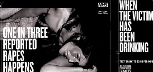 NHS poster on rape victims