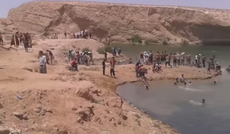 Miracle Lake Appears in the Middle of Tunisian desert