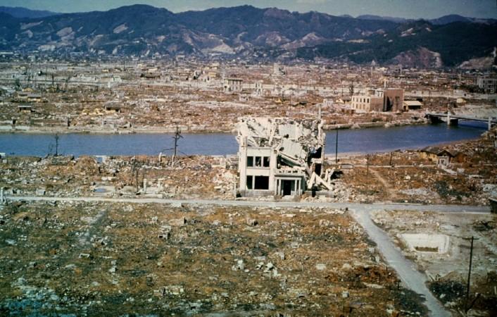 FILE PHOTO MARCH 1946 - This general view of the city of Hiroshima showing damage wrought by the atomic bomb was taken March 1946, six months after the bomb was dropped August 6, 1945. Hiroshima bombing
