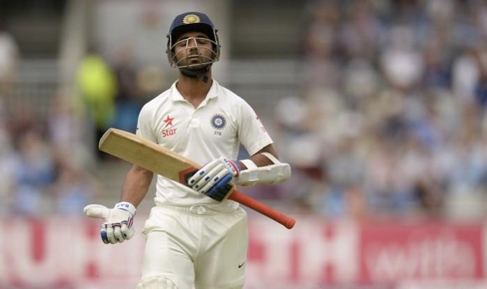 India's Ajinkya Rahane leaves the field after being dismissed during the fourth Test against England. Ajinkya Rahane