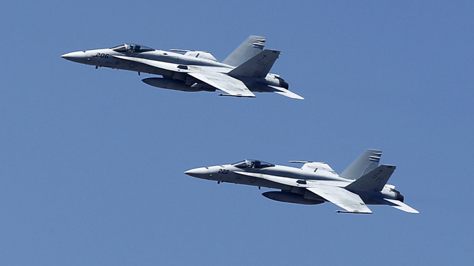 US F-18 fighter jets