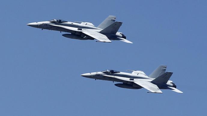 US has sanctioned new fighter jets for Kuwait and Qatar valued $31.2 billion. In Picture: F-18 fighter jets. F-18 fighter jets