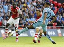 Aaron Ramsey Yaya Sanogo Arsenal Gael Clichy Manchester City