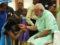 pm-modi-celebrates-raksha-bandhan-with-school-children