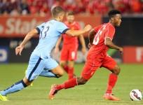 Daniel Sturridge Liverpool Matija Nastasic Manchester City