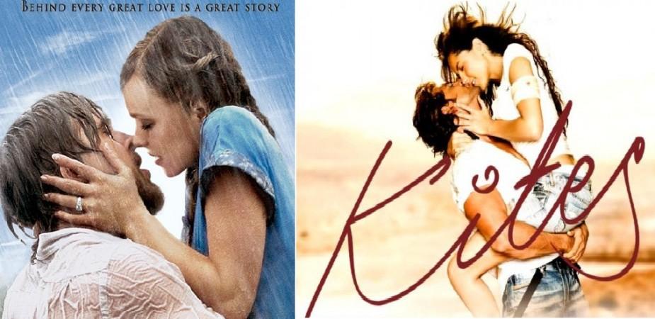 The Notebook - Kites Copycat Bollywood movie posters