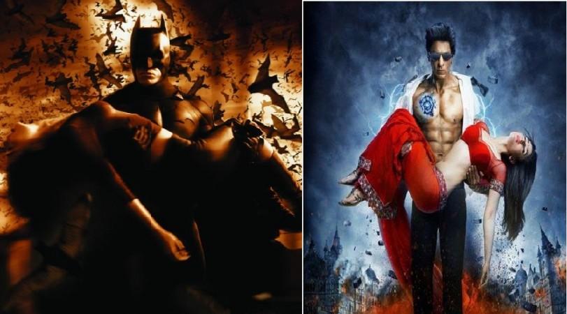 Batman Begins - Ra. One Copycat Bollywood movie posters