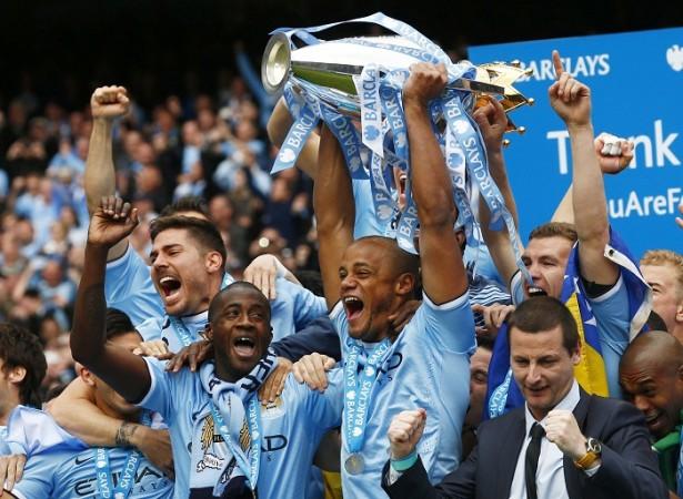Manchester City will look to repeat their 2013-14 English Premier League title success in the new season Manchester City English Premier League title