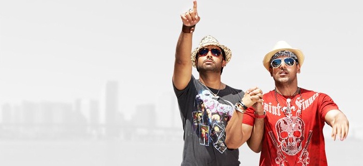 Abhishek Bachchan and John Abraham in Dostana
