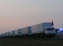 Kiev has said it would not allow Russian Convoy of 'humanitarian aid' to enter Ukraine as doubt grows of Moscow's intentions.