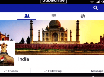 India's Facebook page