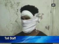 bjp-mla-and-son-attack-toll-booth-staff-in-morena