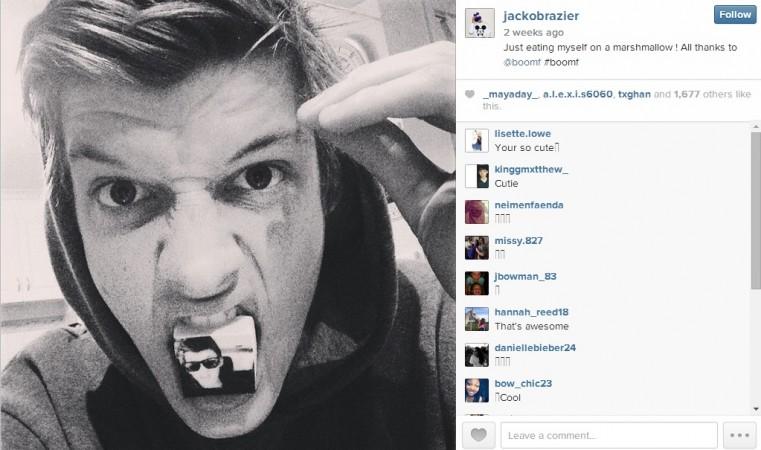 Eating a selfie marshmallow Boomf selfie marshmallow