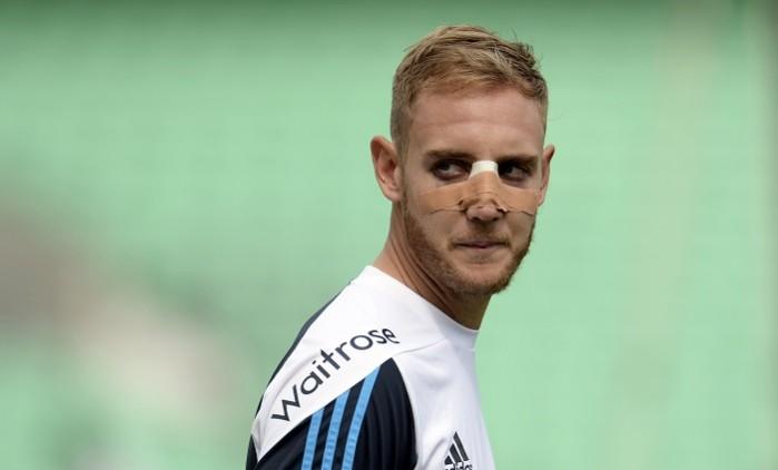 Stuart Broad is expected to play despite suffering a nose injury during the fourth Test Stuart Broad England