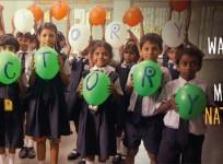 Akanksha Foundation Kids teach meaning of National Anthem