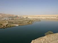 A view of the Mosul Dam on the Tigris River in Mosul, 390 km (240 miles) northwest of Baghdad.
