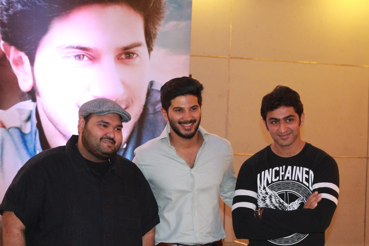 Shekhar Menon, Dulquer Salmaan and Rahul Madhav