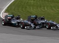 Mercedes Lewis Hamilton and Nico Rosberg