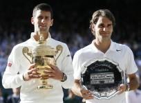 Novak Djokovic and Roger Federer